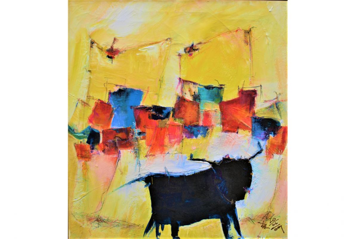 Romananovski, Acryl auf Leinwand, 60 x 75 cm, Juni 2009, Privatbesitz, Albrecht K. Scherer